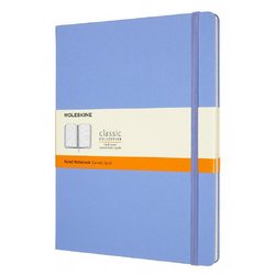 Блокнот Moleskine Classic Xlarge A5+ 96 листов в линейку голубой на сшивке (190x250 мм)